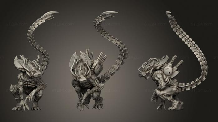 Figurines heroes, monsters and demons (Monster, STKM_3372) 3D models for cnc